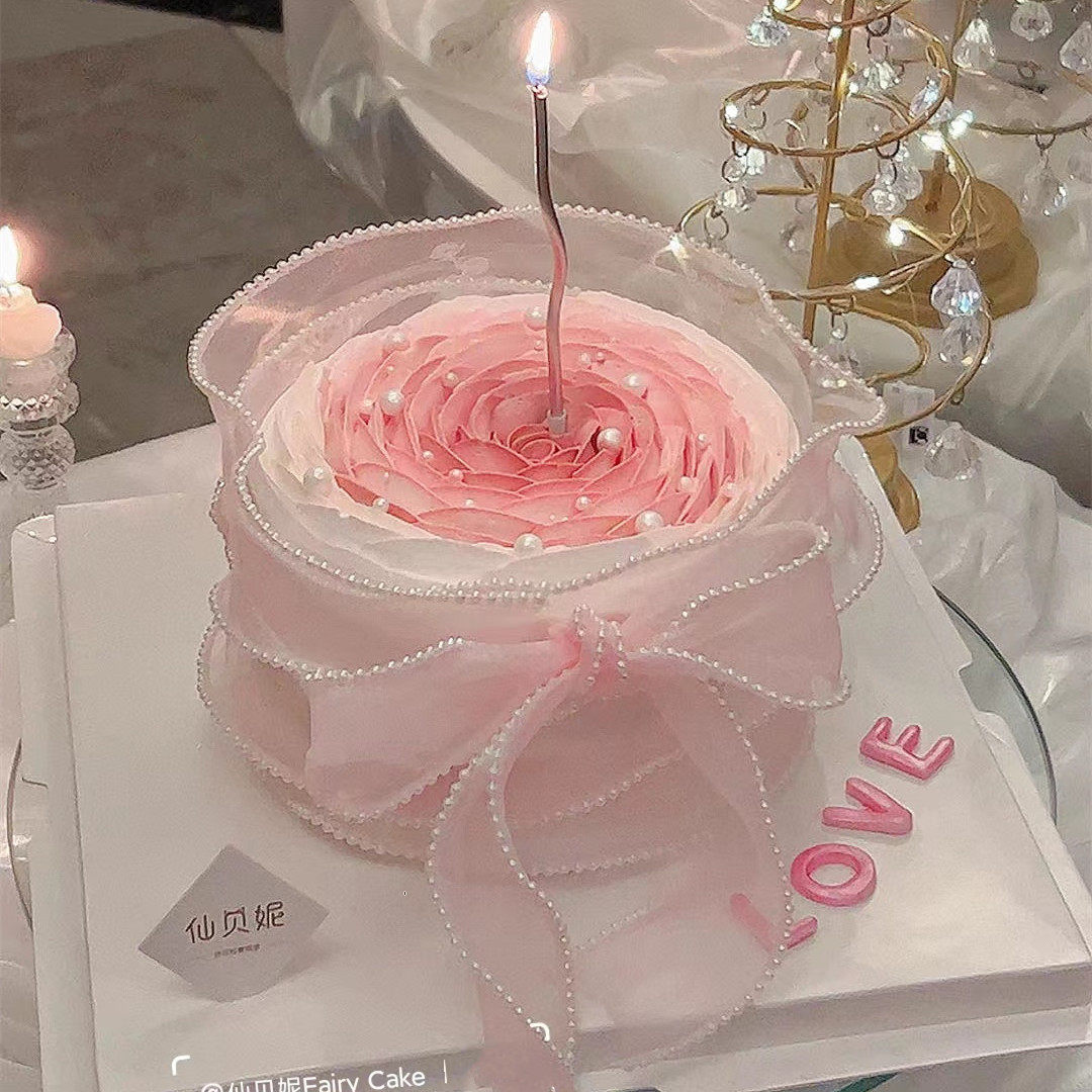 母亲节丝带蛋糕装饰情人节妈妈生日蛋糕围边插件珍珠鱼尾纱丝带,节庆用品/礼品,节日装扮用品,淘宝优惠券,粉丝福利购,淘宝优惠卷