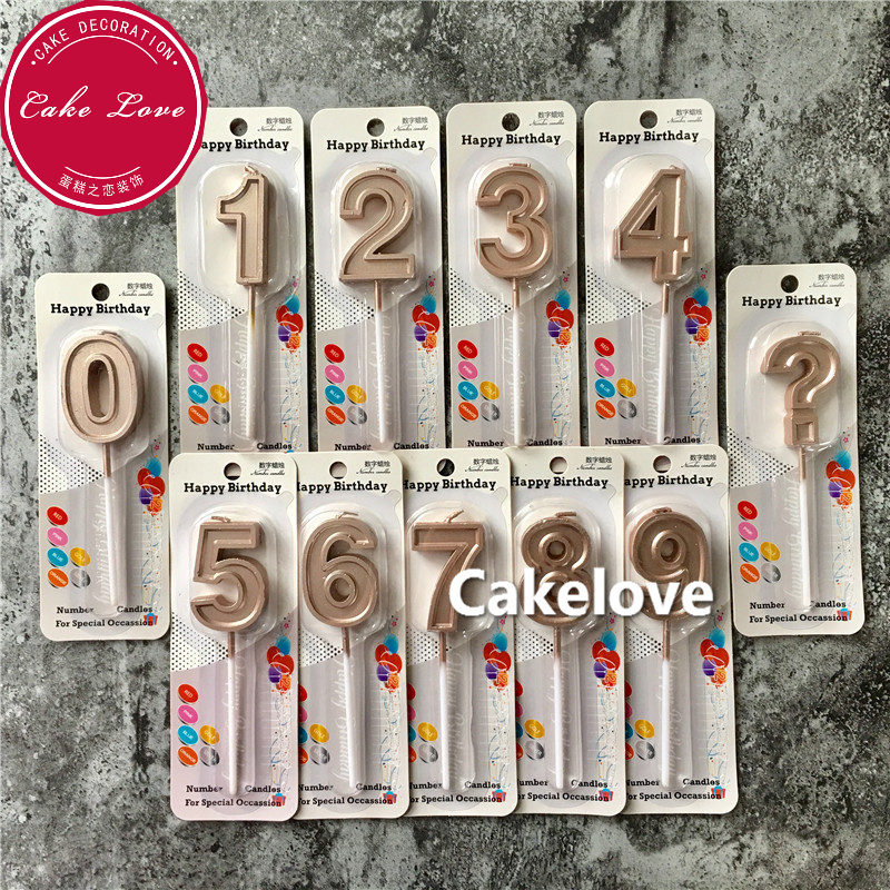 0-9ÅɶÔ×°°çÓÃÆ·ÉúÈÕ»éÀñÅɶÔÀ¯Öò»ªÀö½ðÉ«ÒøÉ«ºÐ×°Êý×ÖÀ¯Öò1Ö§×°