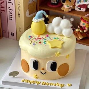 糖堡森林网红卡通可爱五角星翻糖切模星星表情生日蛋糕装饰模具