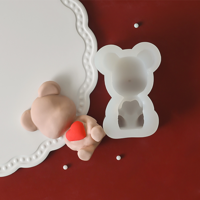 love巧克力模具小熊硅胶