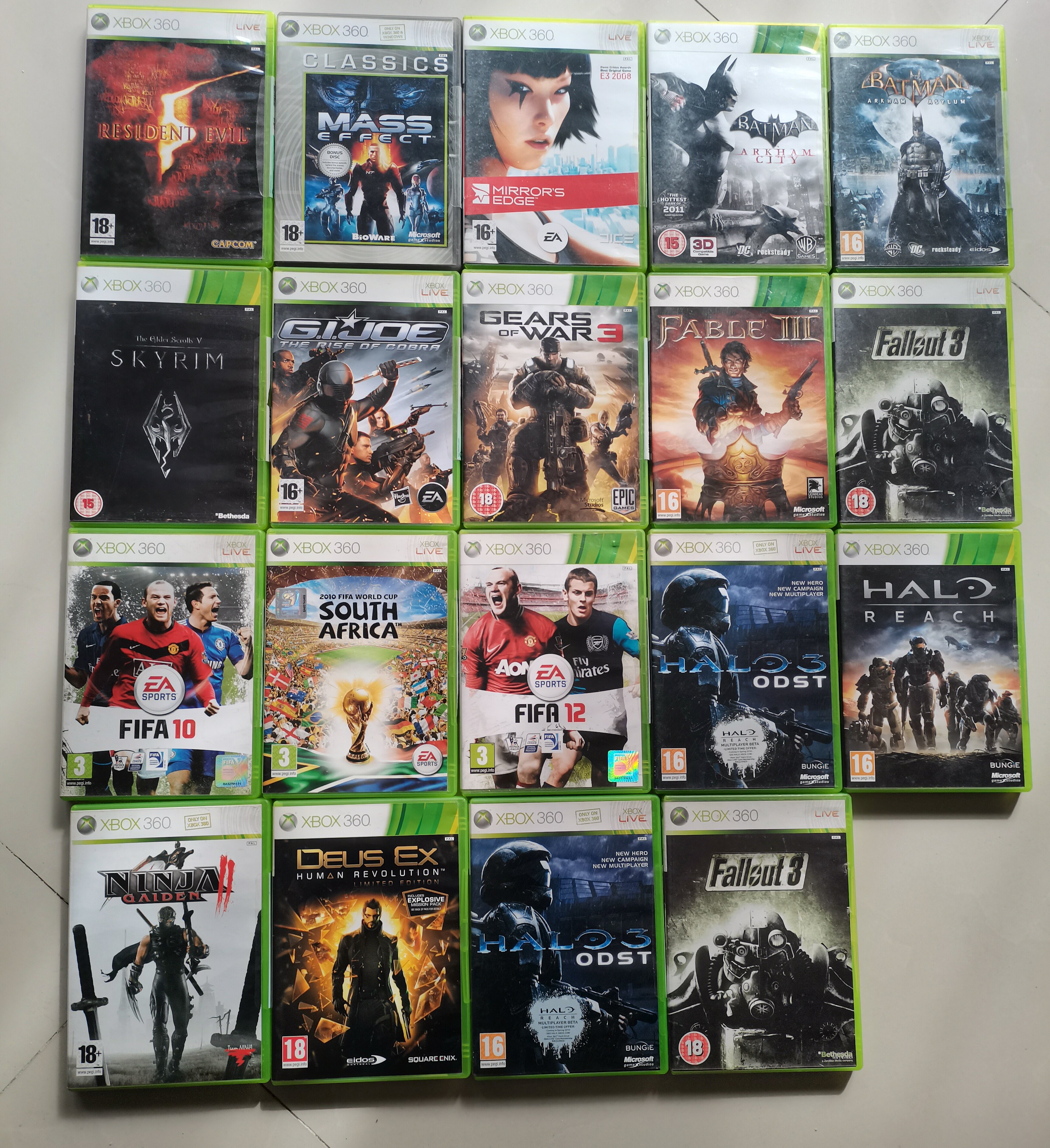 微软XBOX360正版游戏 拆封95新的左右，有些XSX可兼容！联系报价