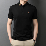 轻商务男装夏季棉质短袖T恤男士休闲翻领潮流半袖POLO衫D7617-P65，男装T恤，电商B212（原钱塘6029）