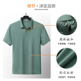 短袖T恤男翻领薄上衣夏季中年男士休闲纯色半袖体恤衫YT1782-P60，男装T恤，电商B212（原钱塘6029）