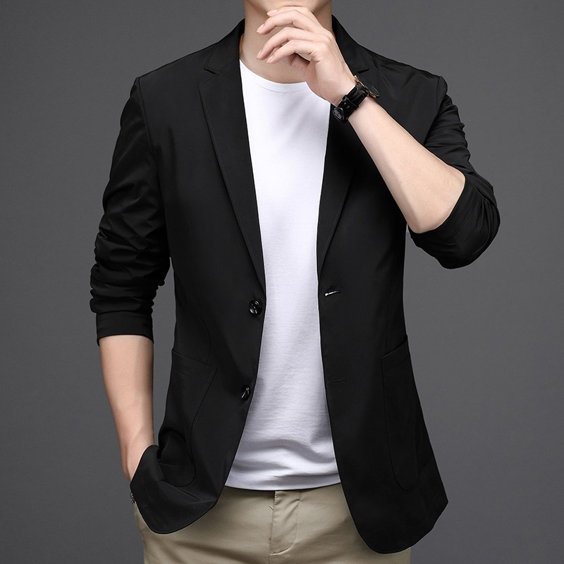 西服男纯色百搭商务2021春秋季男士休闲便西西装外套AJY2611-P160,男装西服,电商B212（原钱塘6029）