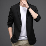 西服男纯色百搭商务2021春秋季男士休闲便西西装外套AJY2611-P160，男装西服，电商B212（原钱塘6029）
