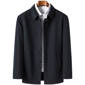 爸爸夹克男外套上衣服2021秋季新款中年男士休闲男装J9901-P135图片