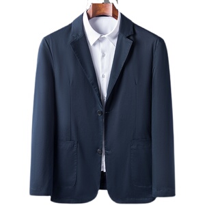 纯棉休闲西服男薄款春季新款中青年男士小西装外套21M2122-P175图片