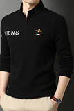 男士2021年秋季长袖纯棉t恤polo衫免烫翻领休闲体恤QLM55159-P80，男装T恤，电商B212（原钱塘6029）