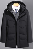 羽绒服男士2021年冬季新款中长款商务休闲连帽外套YR9029，男装羽绒服，电商B212（原钱塘6029）