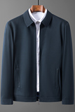 2021春季新款男士夹克外套男薄款中年男士休闲上衣服21J8801-P135，男装夹克，电商B212（原钱塘6029）