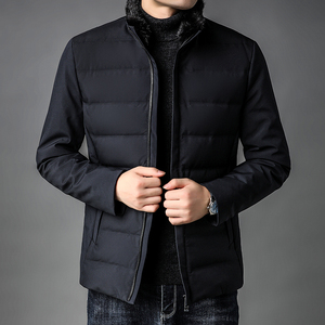 冬季外套羽绒服男90白鸭绒休闲男士脱卸水貂毛领冬装K28-P260图片