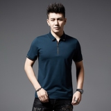 百搭男士商务休闲polo体恤衫夏季中年翻领短袖T恤AJY28013-P70，男装T恤，电商B212（原钱塘6029）