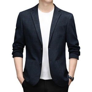 西服男装外套修身纯色休闲单件上衣潮流西服中年男ZELD3311-P160图片