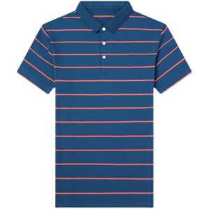 短袖t恤男翻领polo衫条纹T恤中年商务薄款衣服爸爸装QLM88109-P75图片