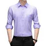2021新款男条纹衬衫潮修身男商务休闲长袖秋装衬衫ZELD885-P70，男装衬衫，电商B212（原钱塘6029）