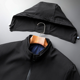 薄款夹克男上衣秋季新款中年男士休闲连帽外套爸爸装S2027-P120，男装夹克，电商B212（原钱塘6029）