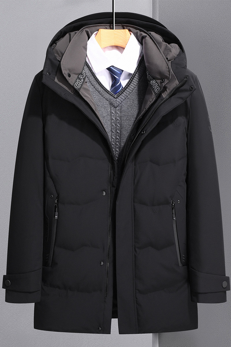 2021年冬季新款羽绒服男士商务休闲外套中老年爸爸装YR853,男装羽绒服,电商B212（原钱塘6029）