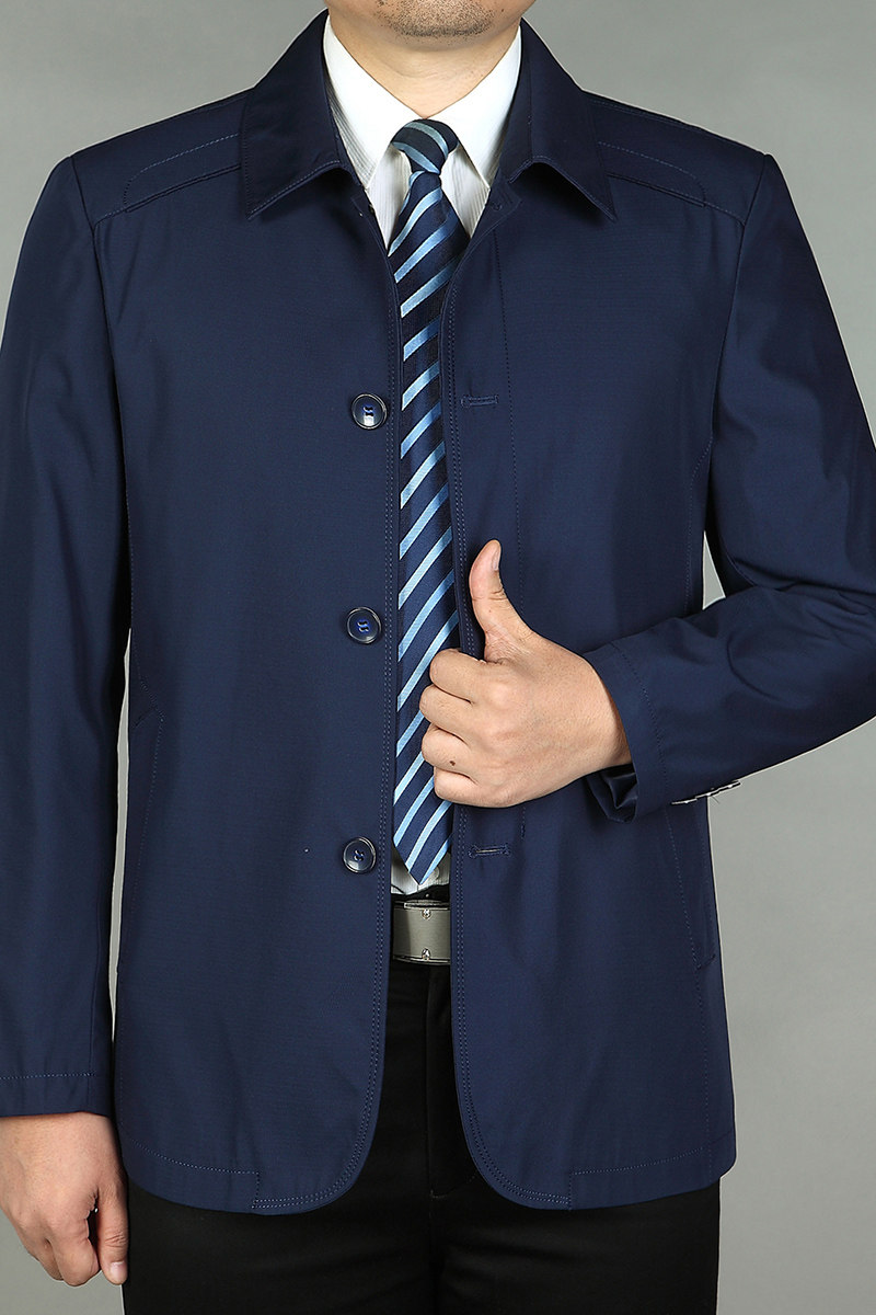 爸爸夹克外套男薄款春秋季新款男装中年男士休闲上衣服N1811-P135,男装夹克,电商B212（原钱塘6029）