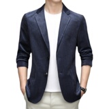 秋装新款格子小西服男韩版休闲中年单西外套AJYD107004-P195，男装西服，电商B212（原钱塘6029）