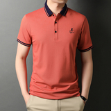 夏季翻领短袖T恤中年休闲POLO衫男韩版纯棉上衣男QLM88164-P70，男装T恤，电商B212（原钱塘6029）