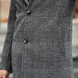 新款秋冬毛呢大衣男中长款双面呢羊毛男士呢子风衣KCN2260-9-P360，男装毛呢大衣，电商B212（原钱塘6029）