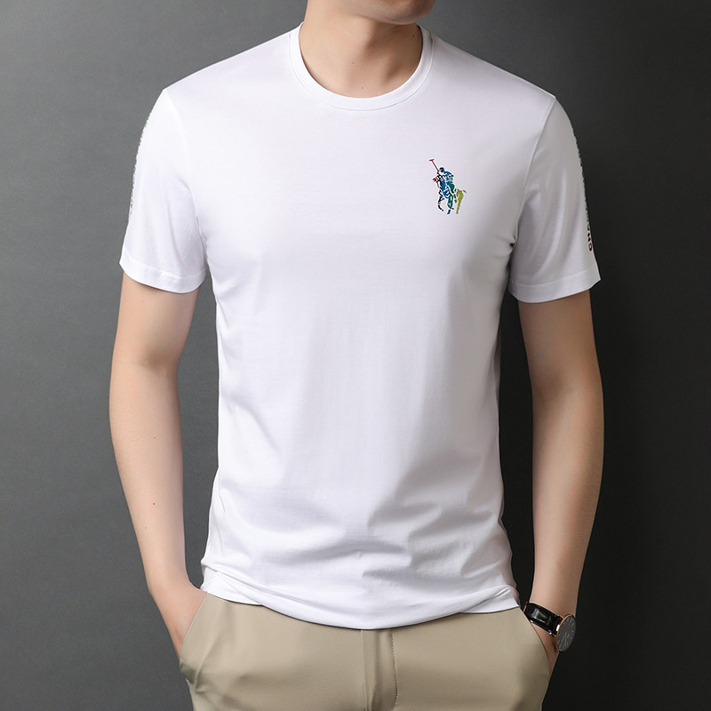 2021秋装新款字母印花男士翻领短袖T恤男POLO衫男QLM88207-P70,男装T恤,电商B212（原钱塘6029）
