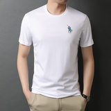 2021秋装新款字母印花男士翻领短袖T恤男POLO衫男QLM88207-P70，男装T恤，电商B212（原钱塘6029）