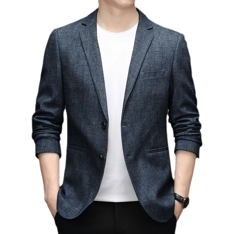 秋季男装商务休闲西服中年纯色便服单西男上衣外套ZELD3308-P160,男装西服,电商B212（原钱塘6029）