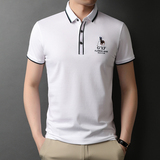 男装短袖t恤男2021夏季新款翻领透气男士休闲polo衫QLM88162-P75，男装T恤，电商B212（原钱塘6029）
