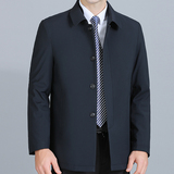 棉衣男中长款宽松上衣冬季中老年男士休闲棉服冬装外套S2033-P150，男装棉衣，电商B212（原钱塘6029）
