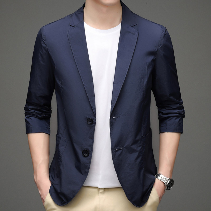 商务休闲气质西服男士春秋简约小西服便西外套AJY1913-P110,男装西服,电商B212（原钱塘6029）
