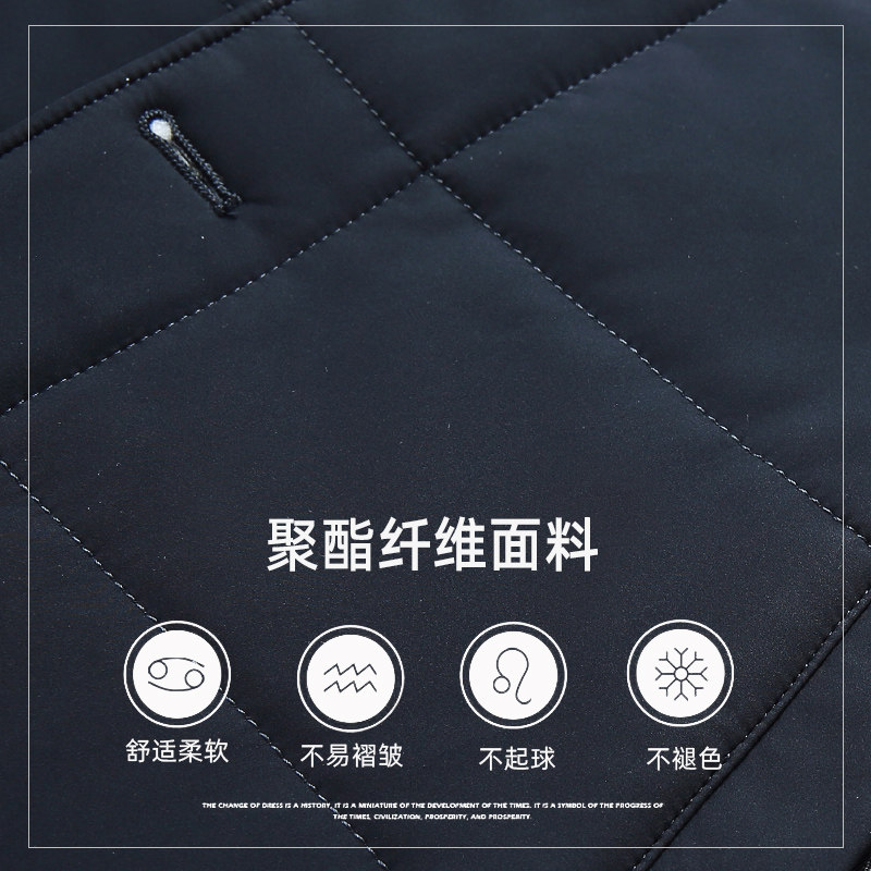 冬季中年男棉衣加厚中老年人男装立领棉服爸爸冬装外套HC2081,男装棉衣,电商B212（原钱塘6029）