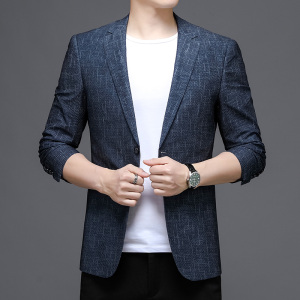 2021秋季新款男士西装外套商务休闲两粒扣西服上衣KCN2263-1,男装西服,电商B212（原钱塘6029）