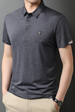 纯棉短袖男夏季潮流T恤百搭休闲男士商务刺绣POLO衫QLM88126-P75，男装T恤，电商B212（原钱塘6029）