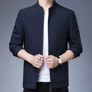 2021春季新款夹克男外套中年男士商务休闲薄款茄克衫N82053-P135图片