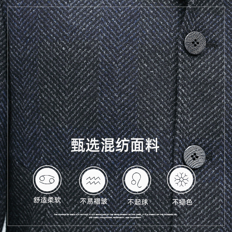 羊毛呢大衣男中长款秋冬季男士休闲宽松夹棉呢子外套L2162-P270,男装毛呢大衣,电商B212（原钱塘6029）