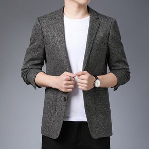 2021秋季单西男小西装外套商务休闲百搭西服上衣KCN20718-1-P175图片