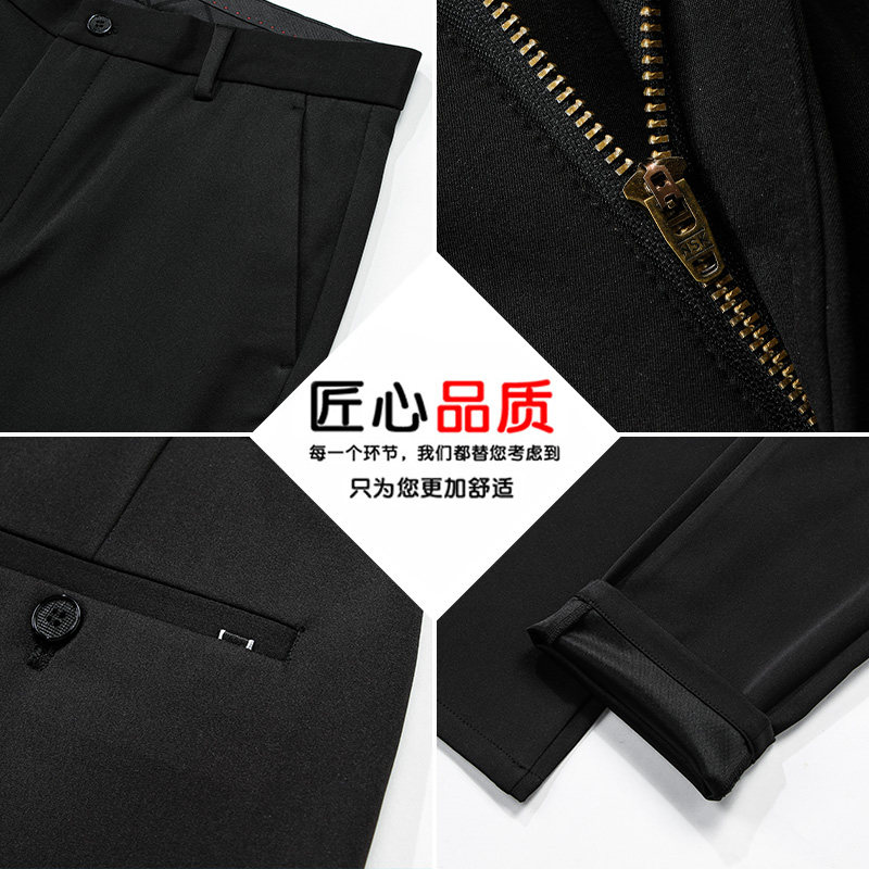 休闲裤男宽松秋季中老年人男士男裤爸爸装中年长裤子KZ6512,男装休闲裤,电商B212（原钱塘6029）