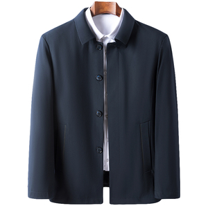 爸爸夹克男外套薄款上衣服春季新款中年男士休闲男装21J9901-P135图片