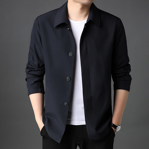 爸爸夹克男外套上衣服2021秋季新款中年男士休闲男装J9901-P135