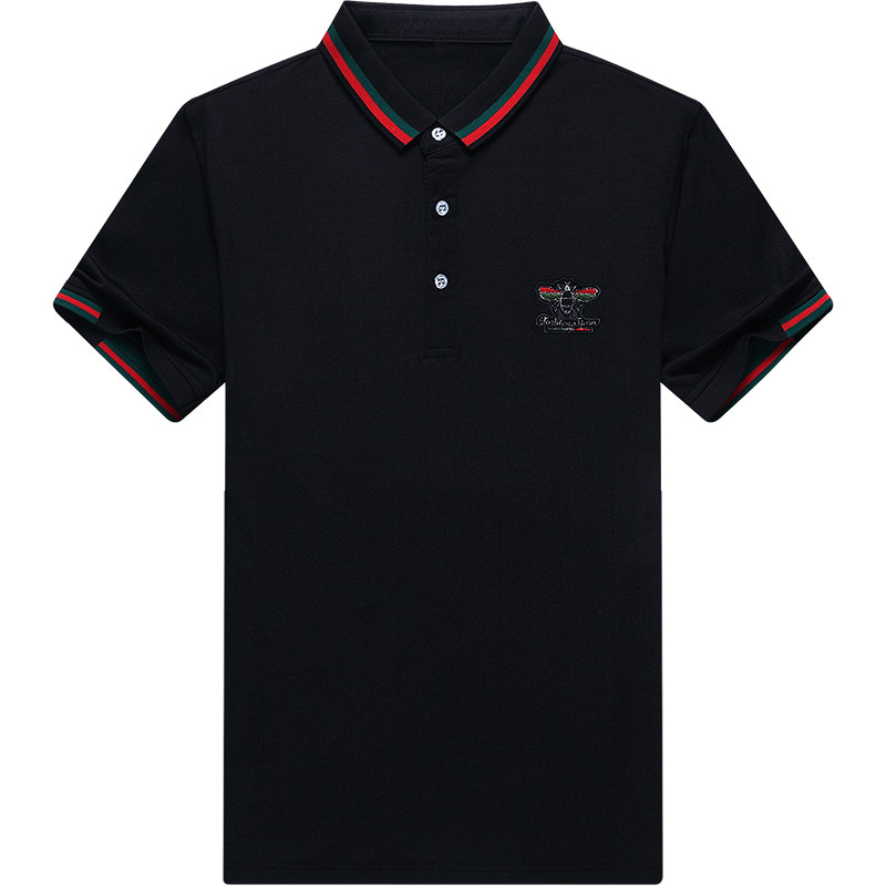 短袖T恤中青年商务休闲刺绣夏季翻领Polo衫男纯棉体恤AJY2153-P60,男装T恤,电商B212（原钱塘6029）
