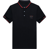 短袖T恤中青年商务休闲刺绣夏季翻领Polo衫男纯棉体恤AJY2153-P60，男装T恤，电商B212（原钱塘6029）