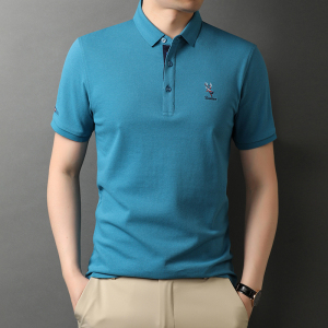 夏季纯棉短袖T恤男免烫POLO衫夏装新款男士休闲半袖上衣D889-P65图片