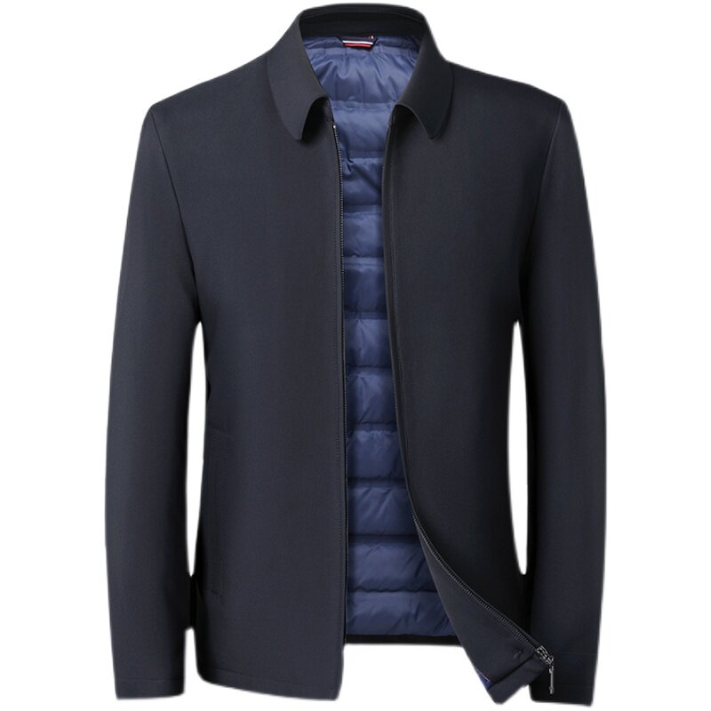 羽绒服男短款冬季中年男士爸爸防寒外套老人冬装S2181-P200,男装羽绒服,电商B212（原钱塘6029）