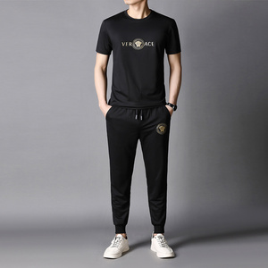 时尚休闲运动套装男气质夏季短袖卫衣束脚休闲裤2件套AJY01-P85图片