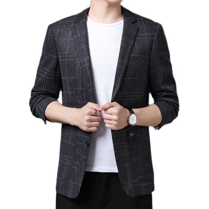 男商务休闲单西便服韩版西装中年小西服外套KCN20716-1-P175,男装西服,电商B212（原钱塘6029）