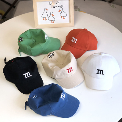 儿童棒球帽春天字母刺绣百搭简单