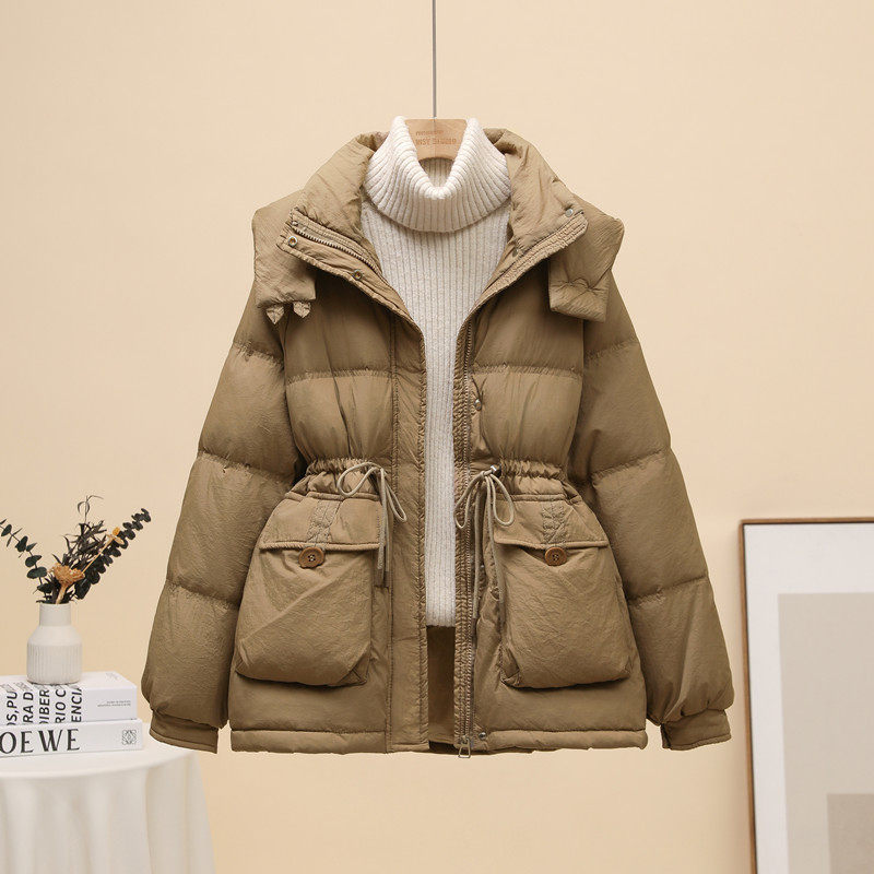羽绒服女中长款2025冬季韩版时尚收腰显瘦洋气白鸭绒加厚保暖外套