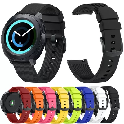 三星watch4/5斜纹硅胶手表带/sport s4/galaxy watch active3腕带