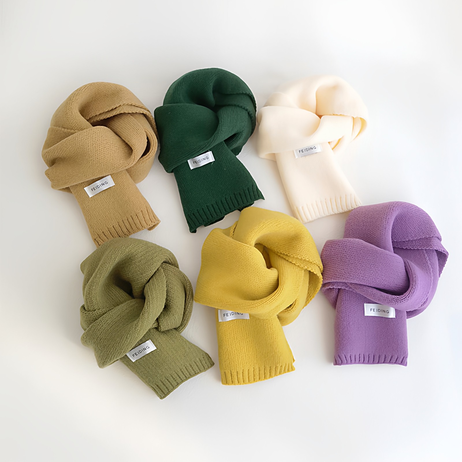 儿童围巾秋冬季新款女宝宝针织小围脖男童纯色毛线幼儿韩版百搭潮,童装/婴儿装/亲子装,围巾,淘宝优惠券,粉丝福利购,淘宝优惠卷